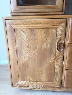 Stunning Ercol Windsor Sideboard Display Cabinet Retro Vintage