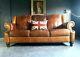 10. Chesterfield Leather Vintage & Distressed 3 Seater Sofa Brown Tan Courier