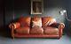 125 Chesterfield Leather Vintage & Distressed 3 Seater Sofa Tan Brown Courier Av