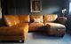 126 Chesterfield Vintage 3 Seater Leather Tan Brown Corner Suite Courier Av