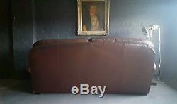 151 Chesterfield vintage 3 seater leather Club brown courier available