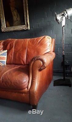 162 Chesterfield vintage 2 Seater Leather Club Corner suite courier av