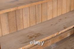 1910 Vintage Pitch Pine Tall Cupboard With Multiple Storage Shelves