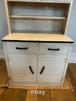 1930s vintage cream enamel retro kitchen unit