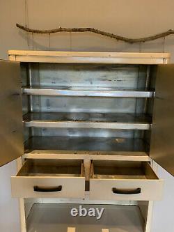 1930s vintage cream enamel retro kitchen unit