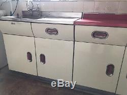 1950's Original English Rose Aluminium Kitchen Units