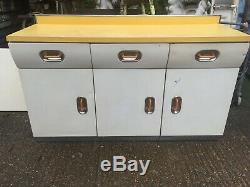 1950's Retro English Rose Aluminium Kitchen Unit