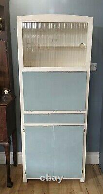 1950s 1960s Retro Vintage Kitchen Blue Cabinet Unit Larder Pantry Cupboard