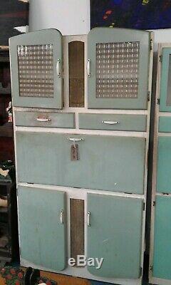 1950s Blue Kitchen Cabinet