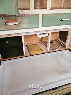 1950s Blue Kitchen Cabinet