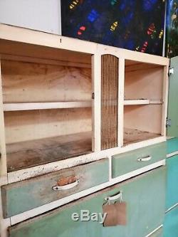 1950s Blue Kitchen Cabinet