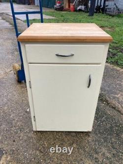 1950s Cream Kitchen Cabinet Unit Cupboard with Drawer