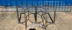 1970's Vintage Merrow Associates Dining Table Chrome & Glass FREE Delivery
