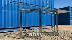 1970's Vintage Merrow Associates Dining Table Chrome & Glass FREE Delivery
