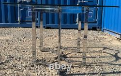 1970's Vintage Merrow Associates Dining Table Chrome & Glass FREE Delivery