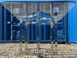 1970's Vintage Merrow Associates Dining Table Chrome & Glass FREE Delivery