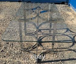 1970's Vintage Merrow Associates Dining Table Chrome & Glass FREE Delivery