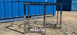 1970's Vintage Merrow Associates Dining Table Chrome & Glass FREE Delivery