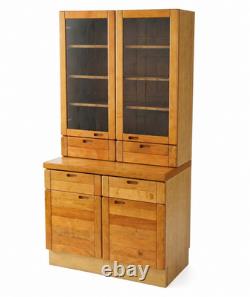 1970s Danish Vantinge Mobelindustri Oak Display Cabinet Vintage Glass-Fronted