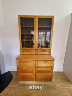 1970s Danish Vantinge Mobelindustri Oak Display Cabinet Vintage Glass-Fronted