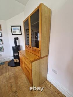 1970s Danish Vantinge Mobelindustri Oak Display Cabinet Vintage Glass-Fronted