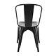 1-4x Tolix Style Metal Chair Dining Chair Classic Chair For Bistro Kitchen Cafe
