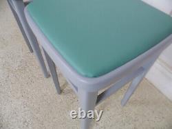 1 pair Vintage Retro 1950s 1960s Centa Kitchen Formica tables restored Stools A