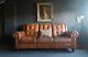 211 Chesterfield Leather Vintage & Distressed 3 Seater Sofa Tan Brown Courier Av