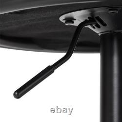 2X Luxury Tufted GREY BAR STOOLS, GAS LIFT, BREAKFAST KITCHEN BAR With BACK