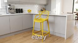 2X Scandinavian Cafe Kitchen Restaurant Pub Dining Bar Stool Chair Height 67cm