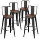 2/4pcs Breakfast Bar Stools Seat Industrial Retro Vintage Kitchen Furniture