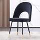 2/4 X Dining Chairs Velvet Set Padded Seat Metal Leg Kitchen Chair Home Office