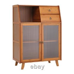 2 Door Sideboard Cupboard Buffet Cabinet with Drawer Storage Unit Organizer Rack