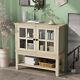 2 Doors Sideboard Buffet Cupboard Storage Cabinet For Kitchen Dining Living Room
