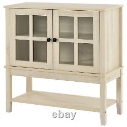 2 Doors Sideboard Buffet Cupboard Storage Cabinet for Kitchen Dining Living Room
