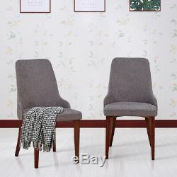 2× Luxury Dining Chairs Faux Leather / Velvet Soft Seat Retro Armchairs Kitchen