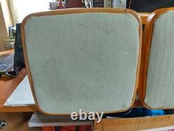 2 Vintage Retro Wooden Stools, Beech Wood Breakfast Kitchen Stools. See Photos
