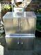 2 X Vintage Industrial'mcdonalds' Stainless Steel Kitchen Wall Cabinet Units