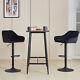 2x Bar Stools Breakfast Comfortable Swivel Gas Lift Kitchen Stool Leather Chairs