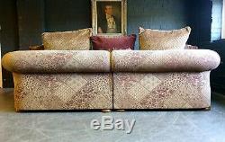 3007. Cleveland Tetrad Vintage 4 Seater Leather Sofa & Chair RRP £6495.00