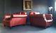 316 Superb Pair Of Chesterfield Vintage Club Leather Armchairs Cour