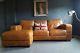 336 Chesterfield Vintage 3 Seater Leather Tan Club Brown Corner Suite Courier Av