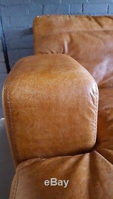 336 Chesterfield vintage 3 seater leather tan Club brown Corner suite courier av