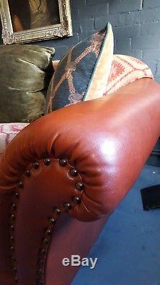 358 Chesterfield Vintage Tetrad 3 Seater Club leather Suite courier av