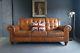 362 Chesterfield Leather Vintage & Distressed 3 Seater Sofa Tan Brown Courier Av