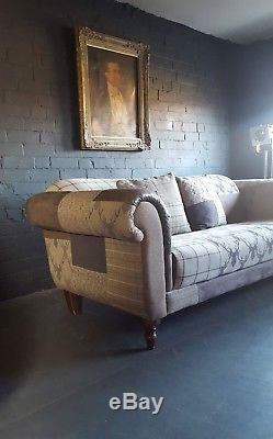 372 Chesterfield Vintage 3 seater Patchwork Suite courier av