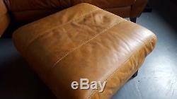393. Chesterfield vintage 3 seater leather tan Club brown Corner suite courier av
