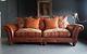 399. Large Chesterfield Vintage Tetrad 3 Seater Leather Sofa Rrp £2150