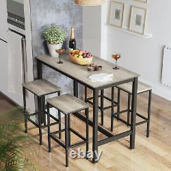 3PC Bar Table and Stools Kitchen Breakfast Dining Room Furniture LBT015B02