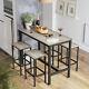 3pc Bar Table And Stools Kitchen Breakfast Dining Room Furniture Lbt015b02